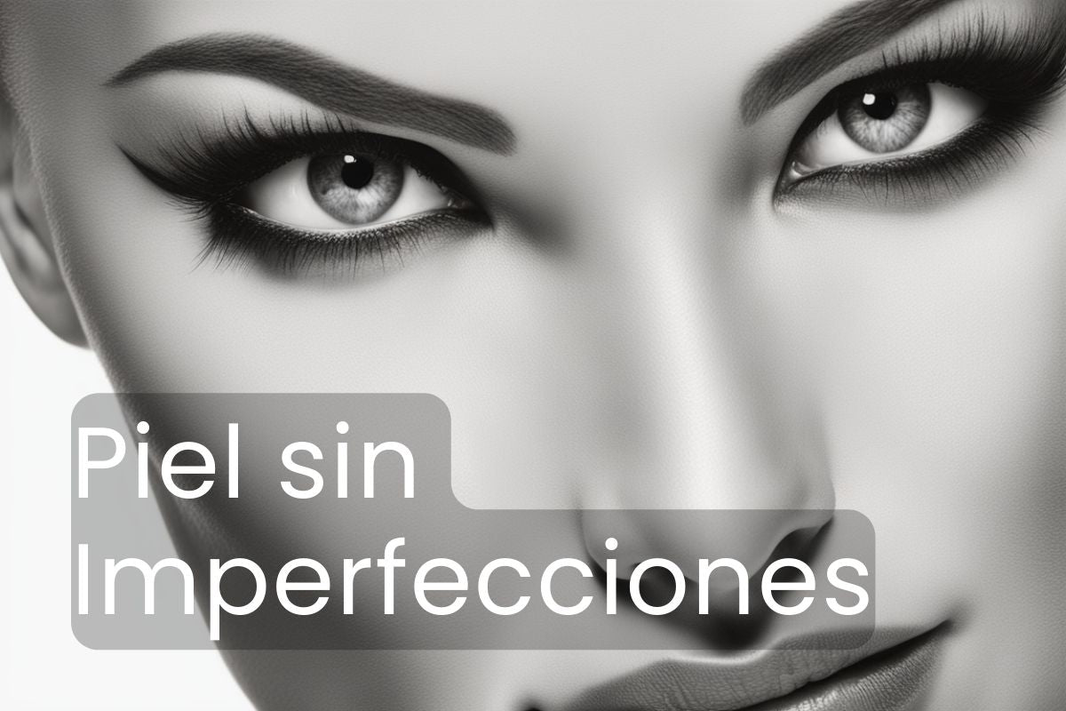 La piel hermosa de una mujer sin imperfecciones