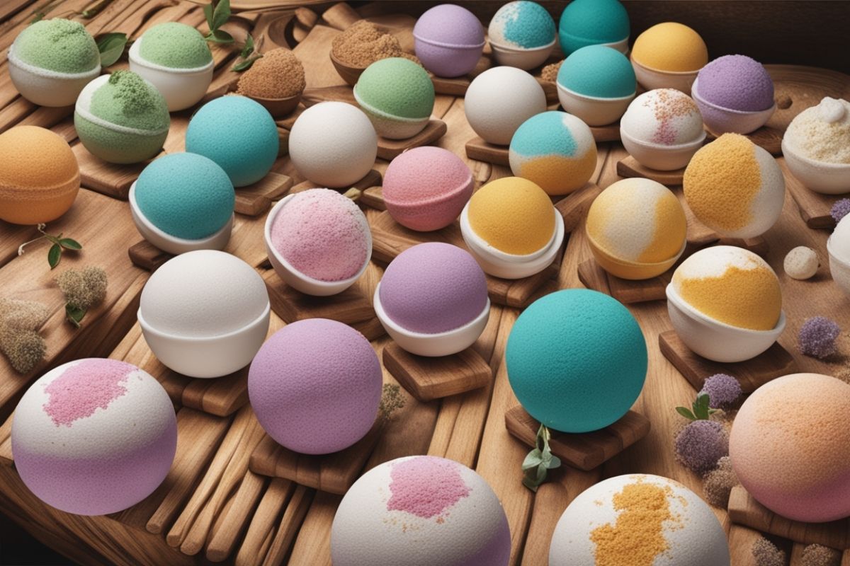 Colección de bombas de baño