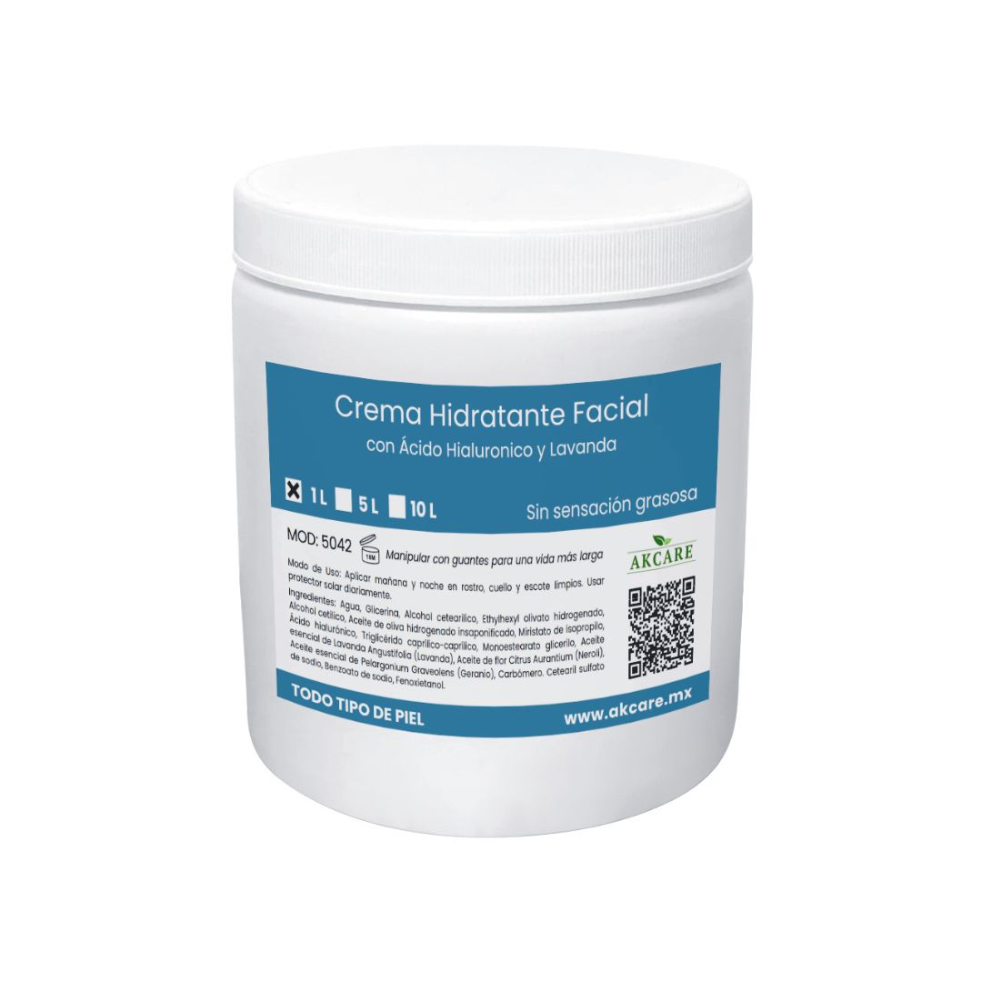 Tarro 1L Crema Hidratante Facial AKCARE