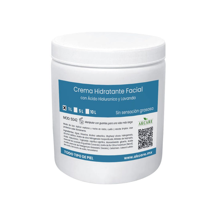 Tarro 1L Crema Hidratante Facial AKCARE