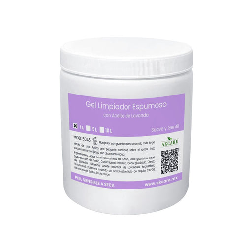 Tarro 1L Gel Limpiador Lavanda Espumoso AKCARE