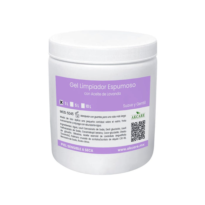 Tarro 1L Gel Limpiador Lavanda Espumoso AKCARE