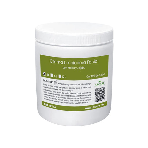Tarro 1L Crema Limpiadora Arcilla AKCARE