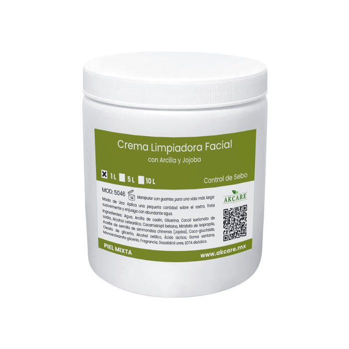 Tarro 1L Crema Limpiadora Arcilla AKCARE