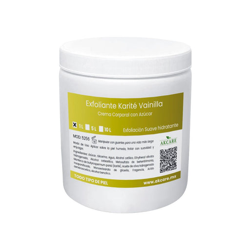 Tarro 1L Crema Exfoliante Karite Vainilla AKCARE
