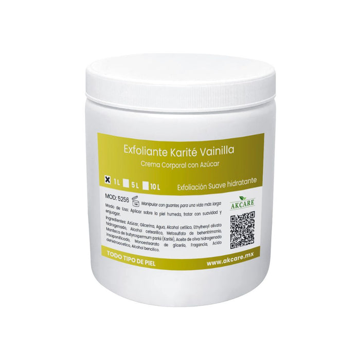 Tarro 1L Crema Exfoliante Karite Vainilla AKCARE