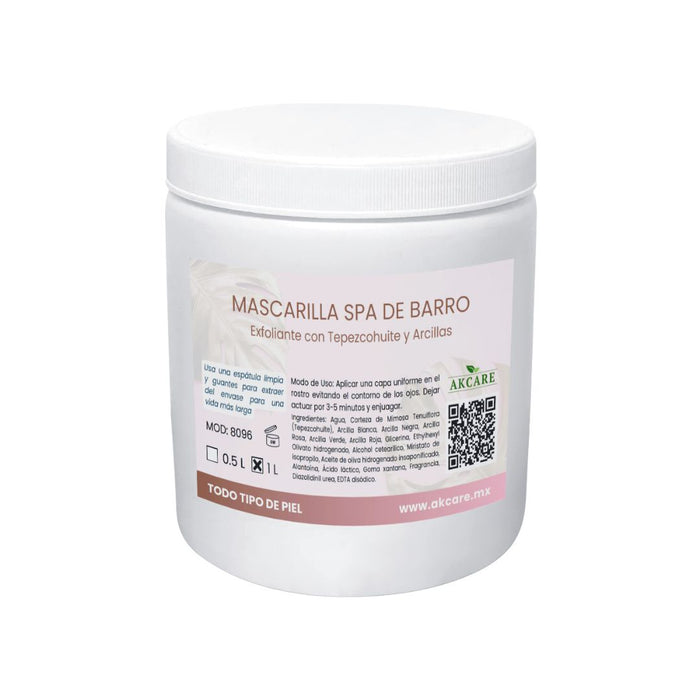 Tarro 1L Mascarilla de Barro Tepezcohuite AKCARE