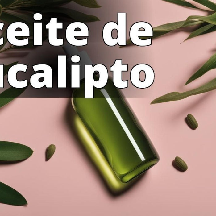 Un frasco de aceite de eucalipto puro