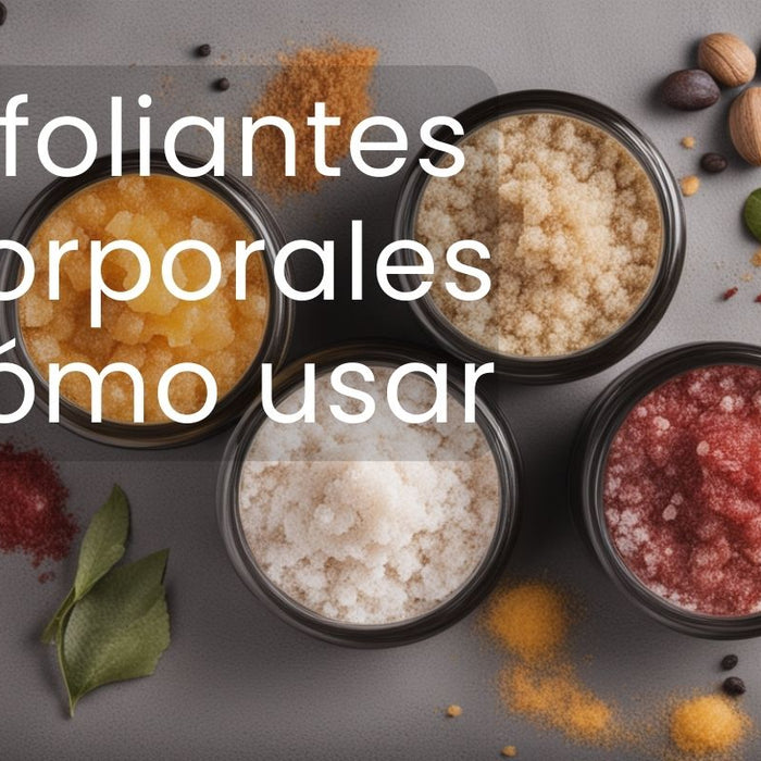 Imagen de multiples tarros con exfoliantes corporales