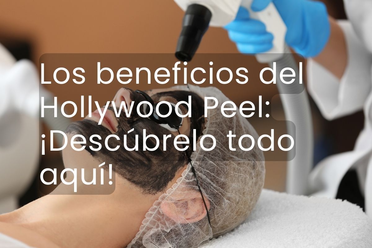 Mujer haciendo un Hollywood Peel