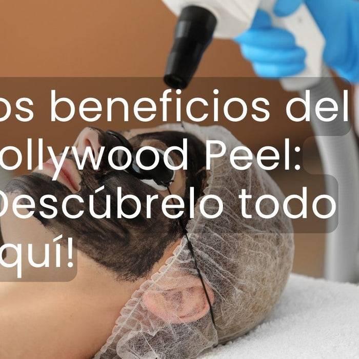 Mujer haciendo un Hollywood Peel