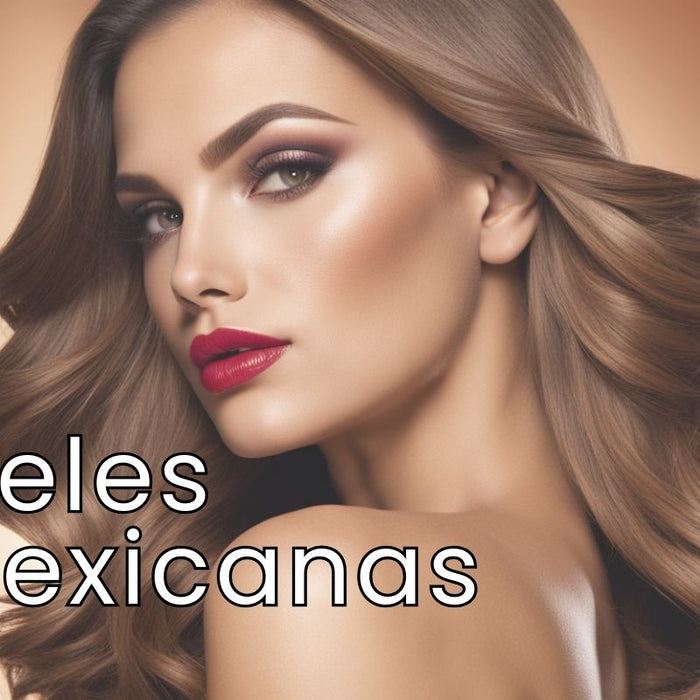 Hermosa mujer mexicana con piel cuidada