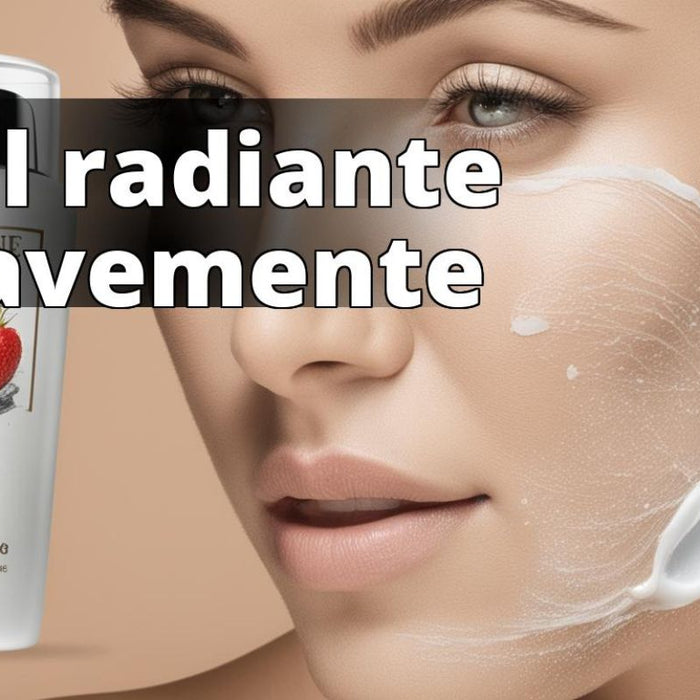 Imagen de una cara con crema de ácido glicólico