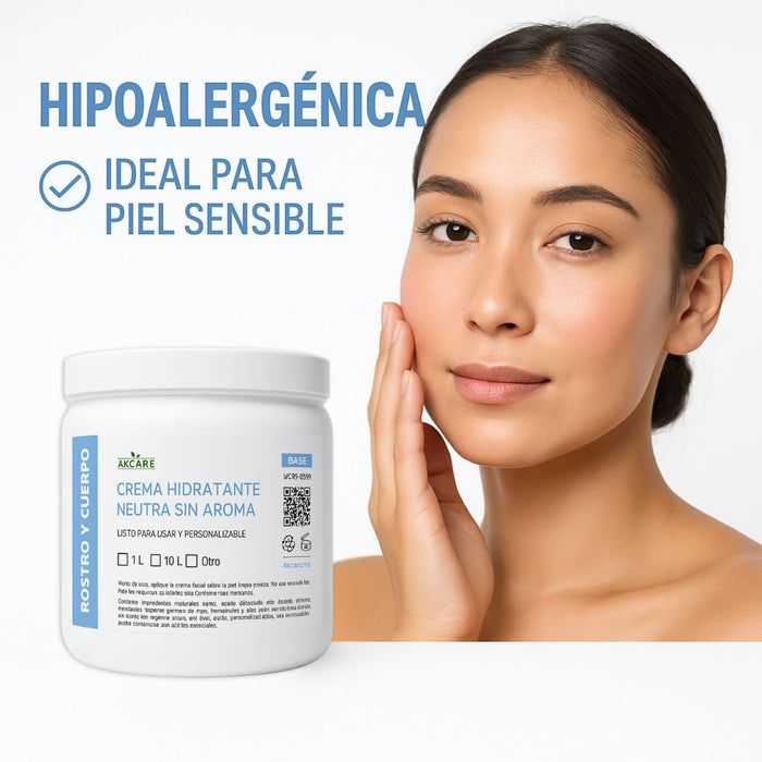 Crema Hidratante Neutra Sin Aroma