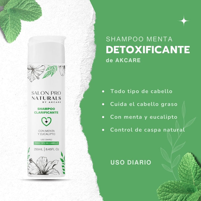 Shampoo Clarificante con Menta Profesional