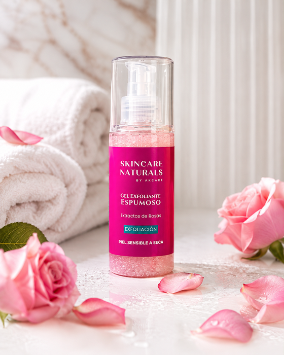 Gel Exfoliante Facial Agua de Rosas