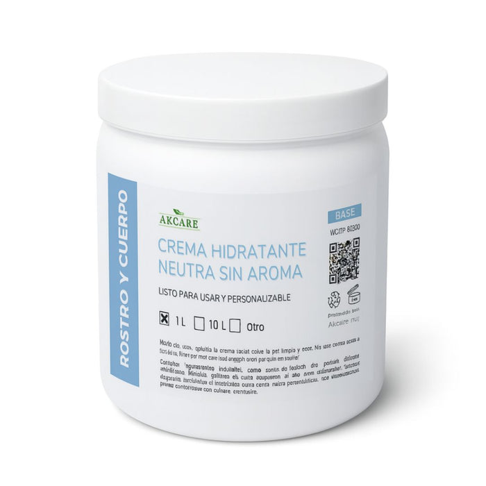 Crema Hidratante Neutra Sin Aroma