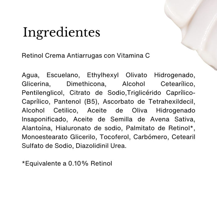 Retinol Crema Antiarrugas con Vitamina C