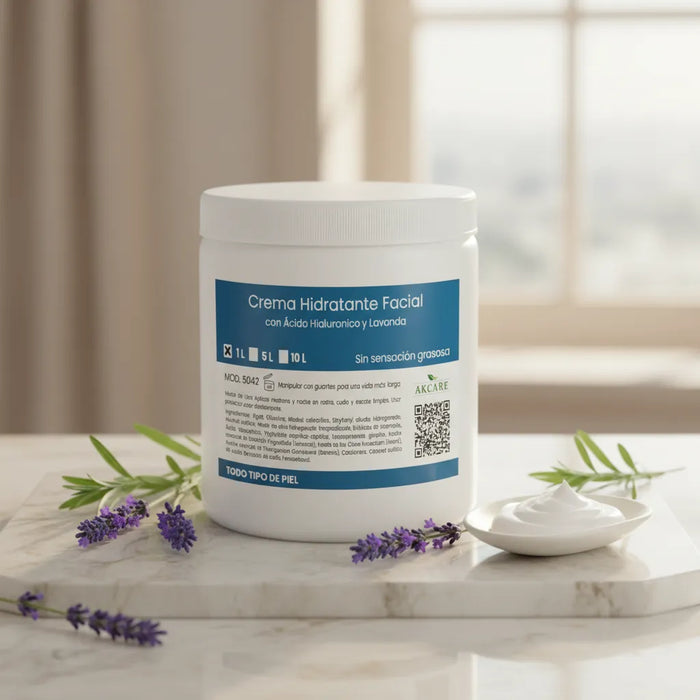 Crema Hidratante Facial con Ácido Hialuronico
