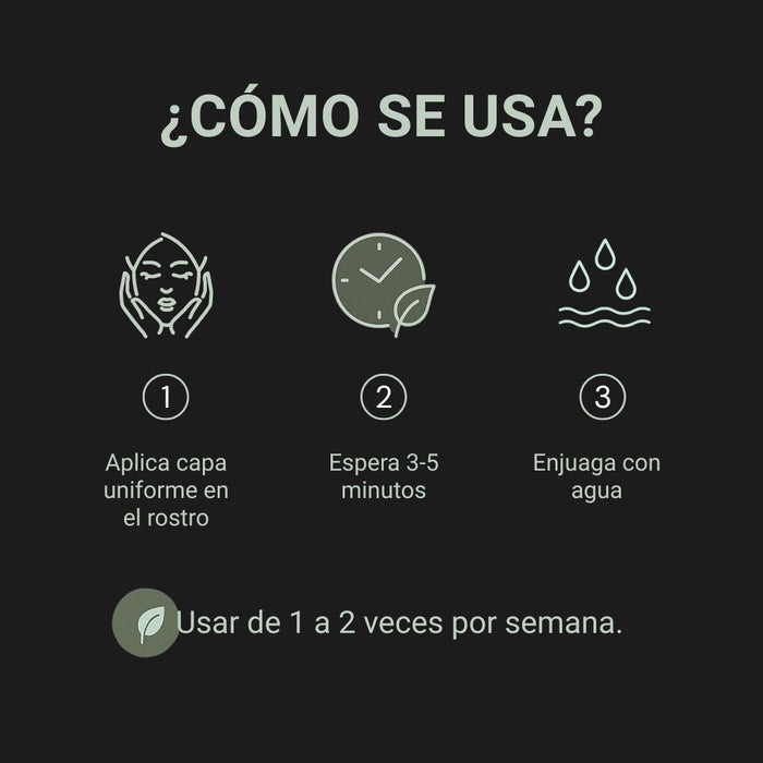Mascarilla de Barro con Carbon Activado Marca Blanca