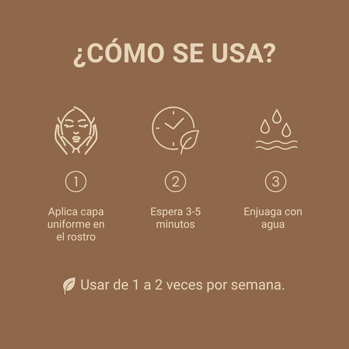 Mascarilla Facial Exfoliante de Tepezcohuite
